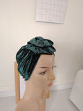 velvet turban hat